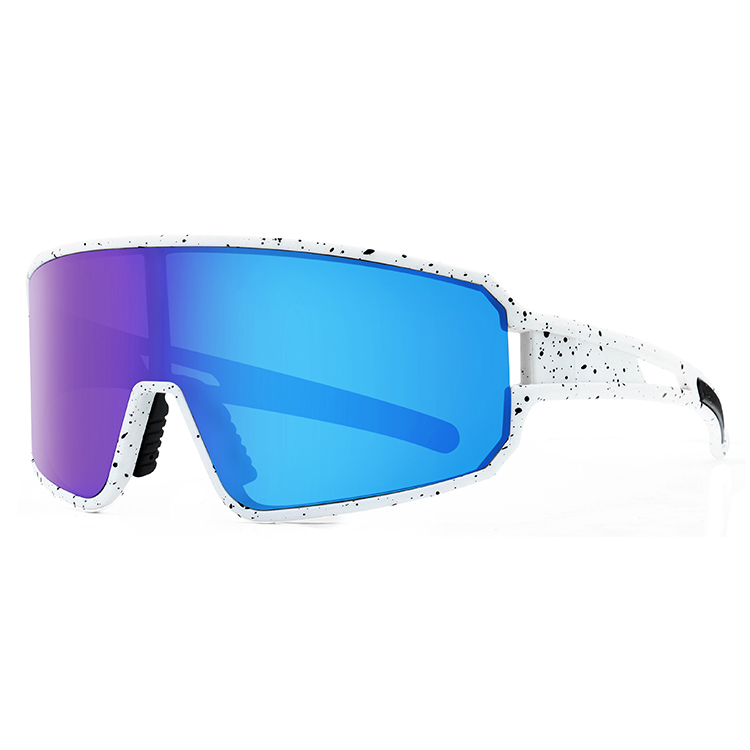 [G1008-01] J-HUA Sports Glasses FF (Lens: Blue Gradient | F: White)