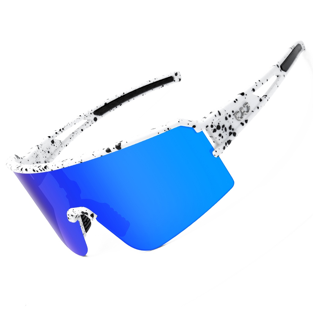 [G1009-02] J-HUA Sports Glasses HF (Lens: Blue Gradient | F: White)